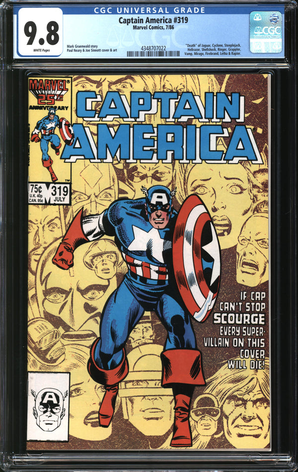 Captain America (1968) #319 CGC 9.8 NM/MT