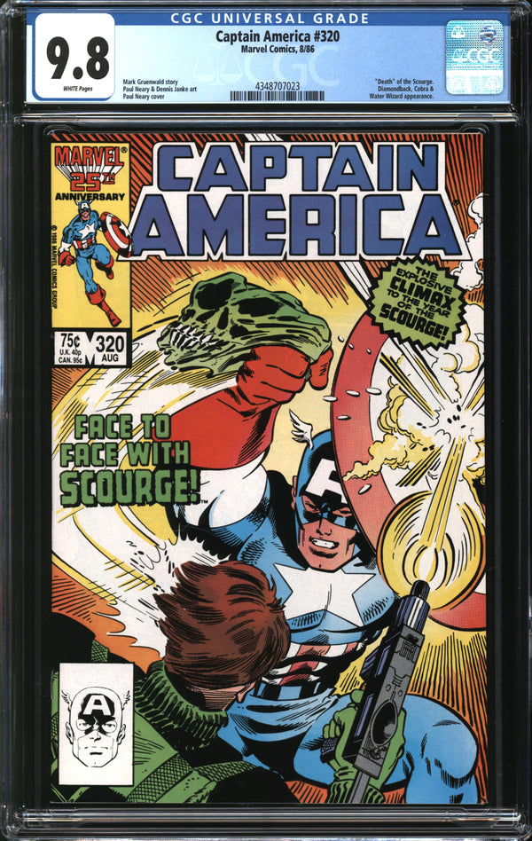Captain America (1968) #320 CGC 9.8 NM/MT