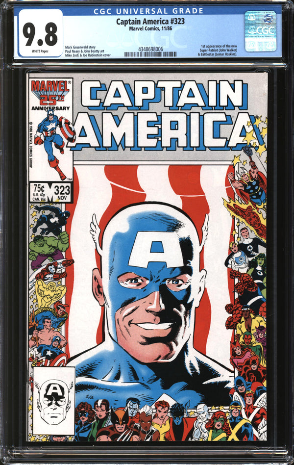 Captain America (1968) #323 CGC 9.8 NM/MT