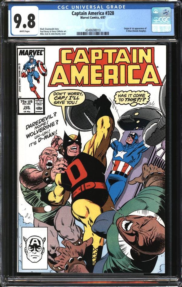Captain America (1968) #328 CGC 9.8 NM/MT