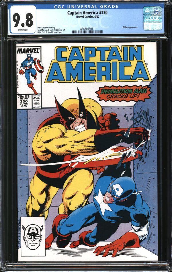 Captain America (1968) #330 CGC 9.8 NM/MT
