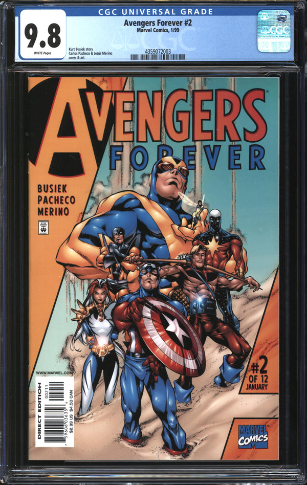 Avengers Forever (1998) #2 CGC 9.8 NM/MT