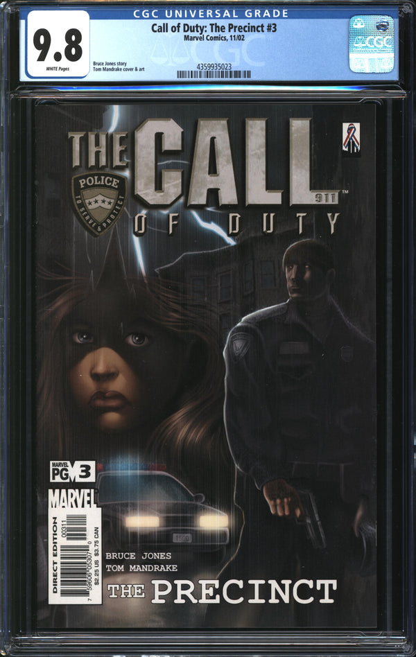 Call Of Duty: The Precinct (2002) #3 CGC 9.8 NM/MT
