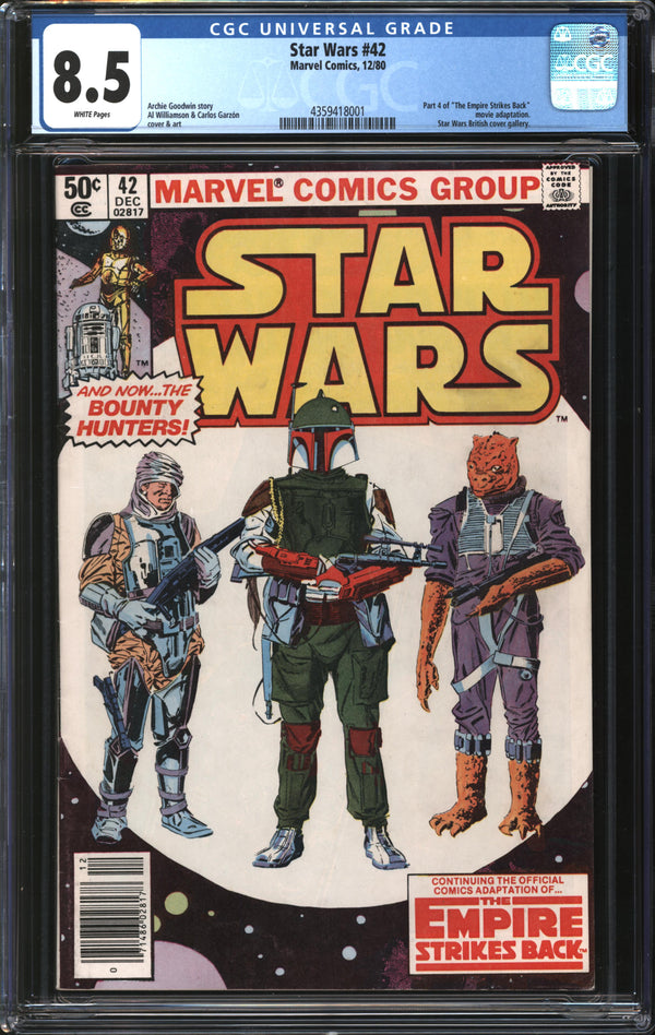 Star Wars (1977) # 42 Newsstand Edition CGC 8.5 VF+
