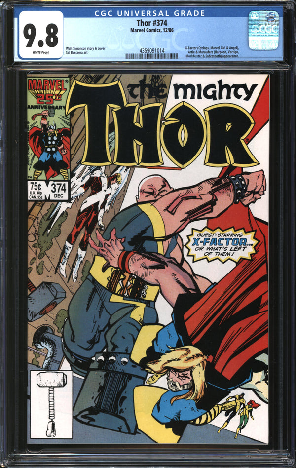 Thor (1966) #374 CGC 9.8 NM/MT
