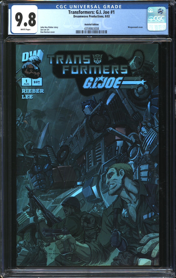 Transformers: G.I. Joe (2003) #1 Holofoil Edition CGC 9.8 NM/MT