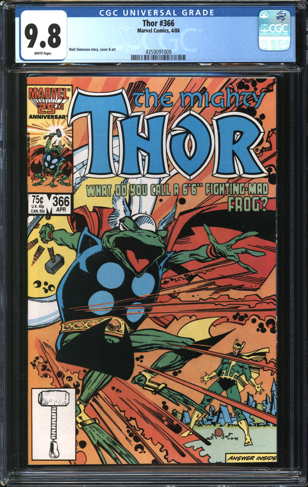 Thor (1966) #366 CGC 9.8 NM/MT