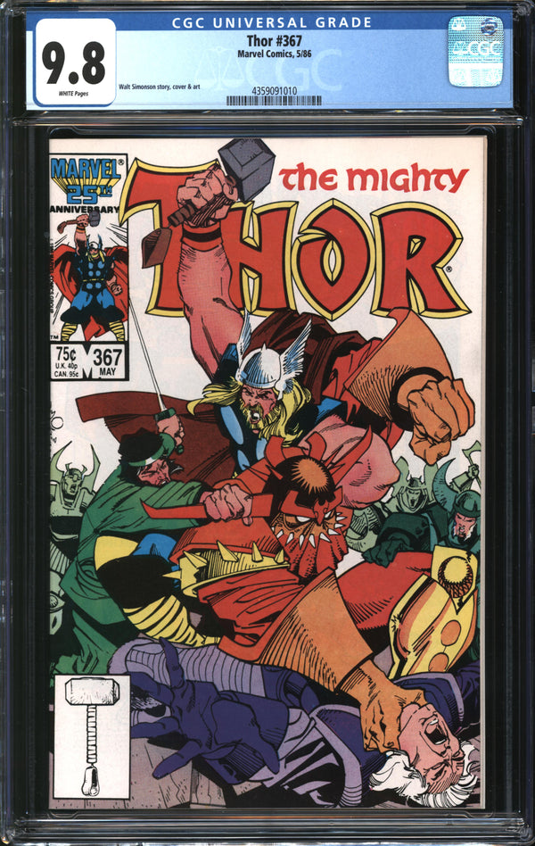 Thor (1966) #367 CGC 9.8 NM/MT