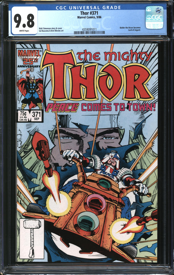 Thor (1966) #371 CGC 9.8 NM/MT