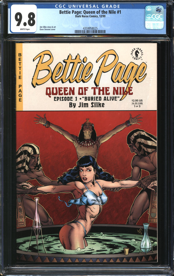Bettie Page: Queen Of The Nile (1999) #1 CGC 9.8 NM/MT