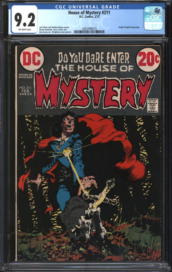 House Of Mystery (1952) #211 CGC 9.2 NM-