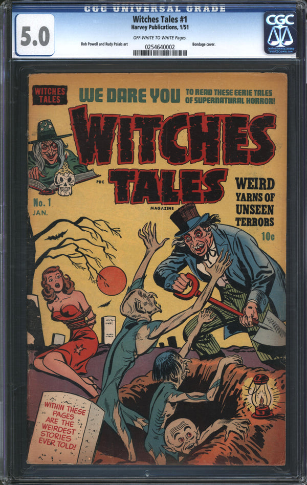 Witches Tales (1951) # 1 CGC 5.0 VG/FN