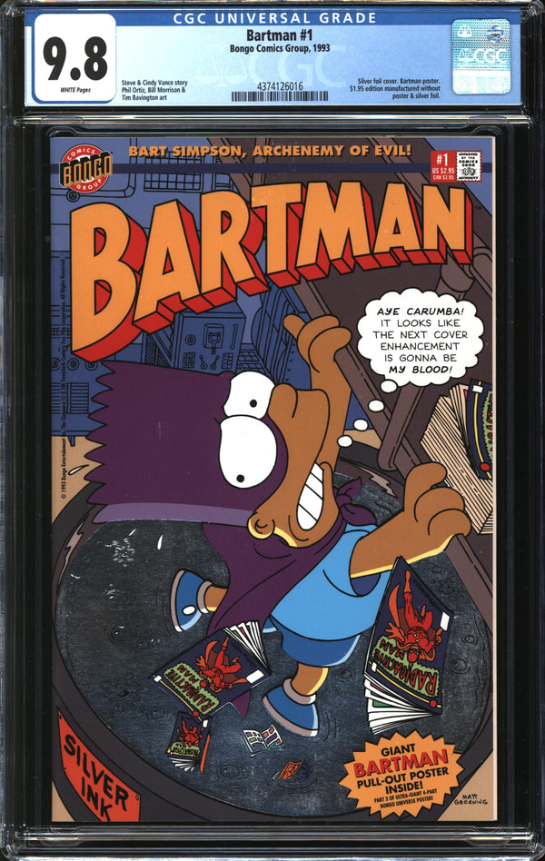Bartman (1993) #1 CGC 9.8 NM/MT