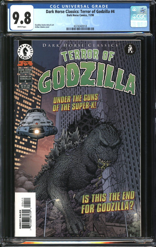 Dark Horse Classics: Terror Of Godzilla (1998) #4 CGC 9.8 NM/MT