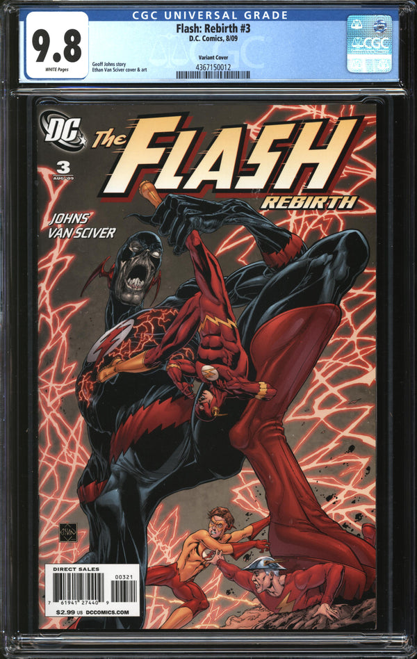 Flash: Rebirth (2009) #3 Variant Cover CGC 9.8 NM/MT