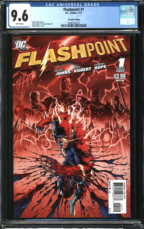 Flashpoint (2011) #1 Second Printing CGC 9.6 NM+