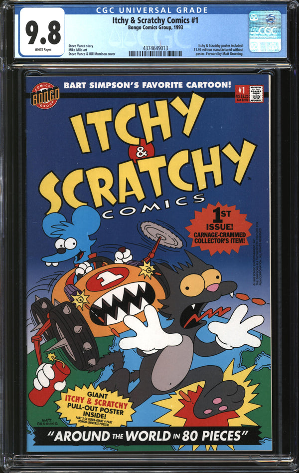Itchy & Scratchy Comics (1993) #1 CGC 9.8 NM/MT