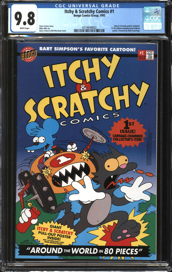 Itchy & Scratchy Comics (1993) #1 CGC 9.8 NM/MT