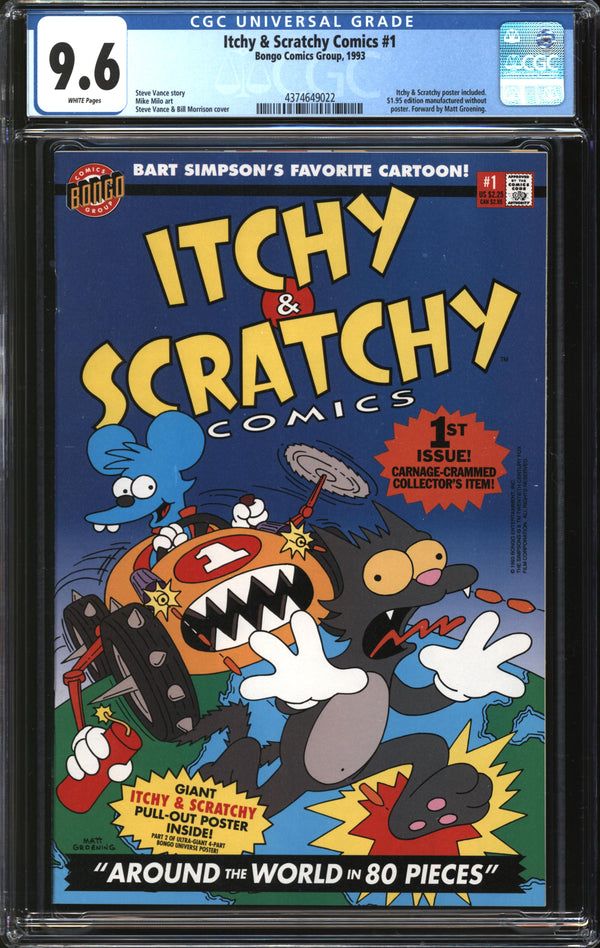 Itchy & Scratchy Comics (1993) #1 CGC 9.6 NM+