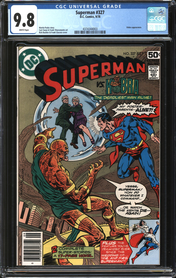 Superman (1939) #327 CGC 9.8 NM/MT