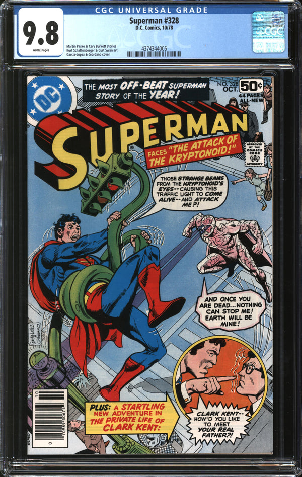 Superman (1939) #328 CGC 9.8 NM/MT