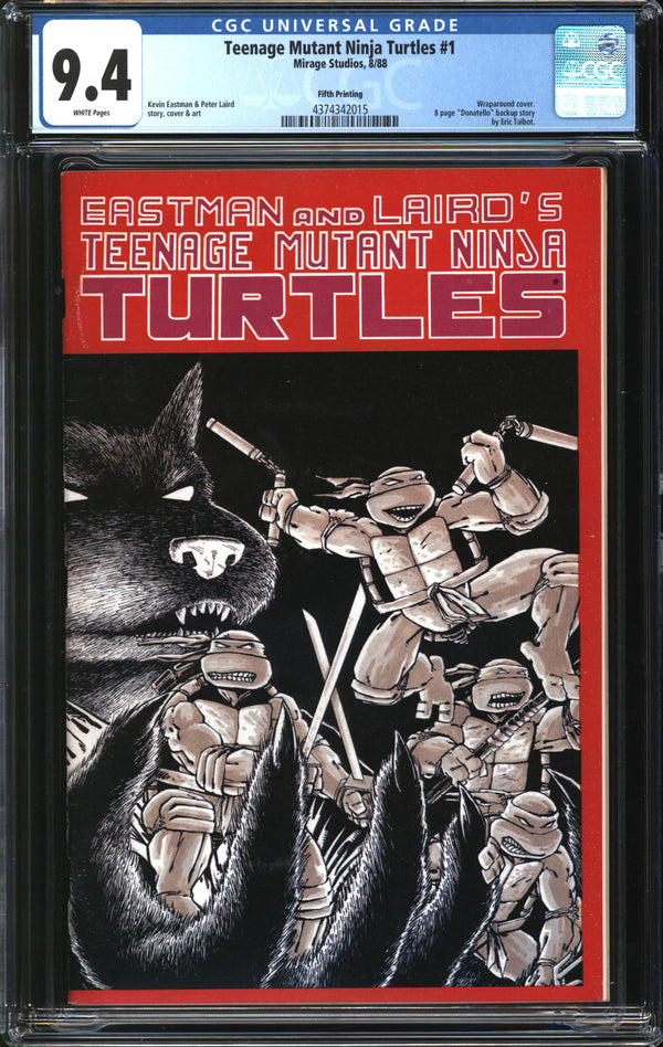 Teenage Mutant Ninja Turtles (1984) # 1 Fifth Printing CGC 9.4 NM