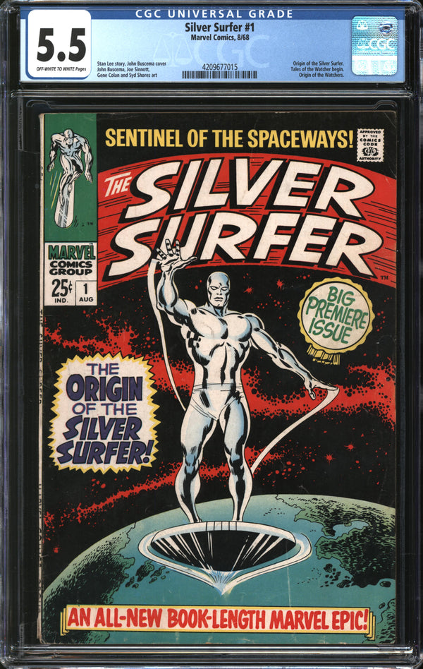 Silver Surfer (1968) #1 CGC 5.5 FN-