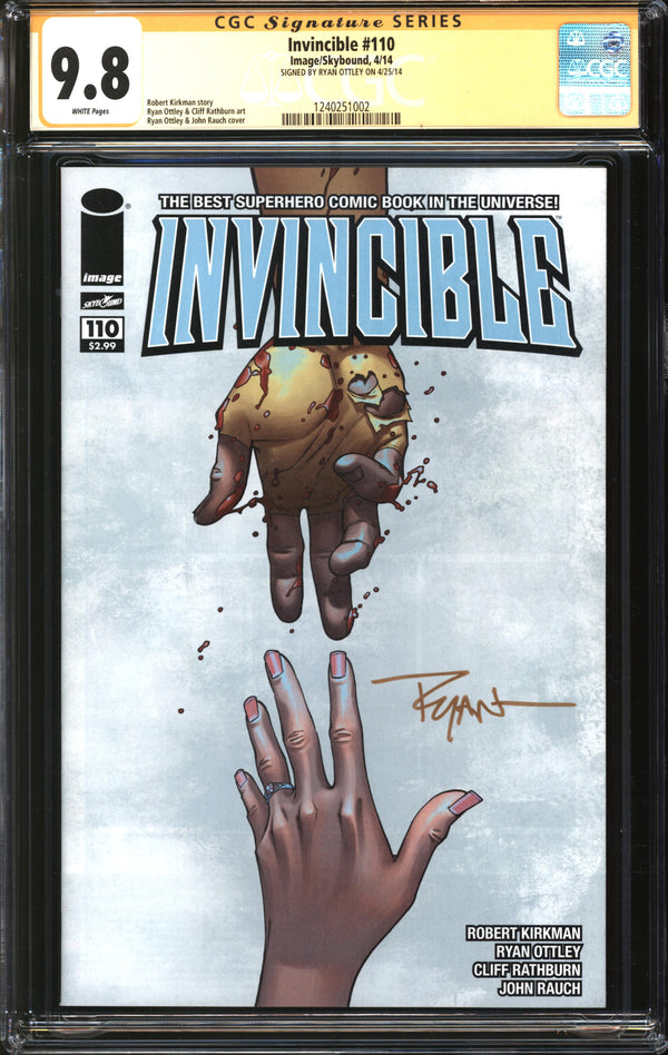Invincible (2003) #110 CGC Signature Series 9.8 NM/MT