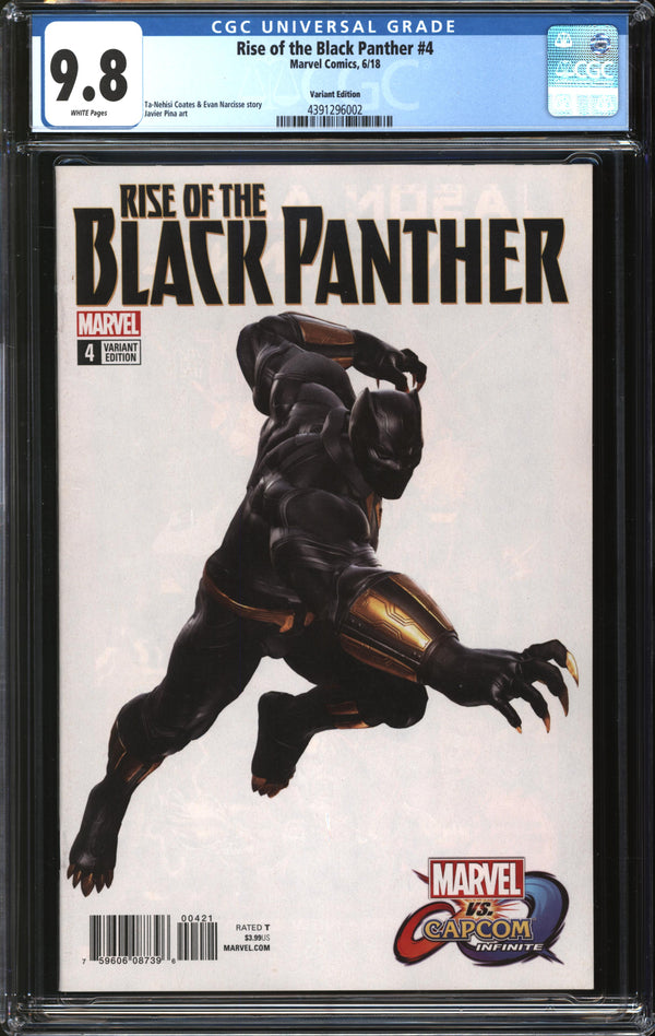 Rise Of The Black Panther (2018) #4 Marvel Vs. Capcom Variant CGC 9.8 NM/MT