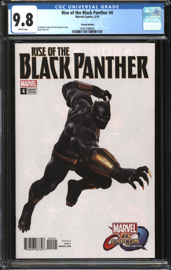 Rise Of The Black Panther (2018) #4 Marvel Vs. Capcom Variant CGC 9.8 NM/MT