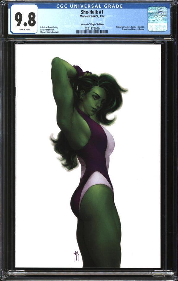 She-Hulk (2022) #1 Miguel Mercado Virgin Edition CGC 9.8 NM/MT