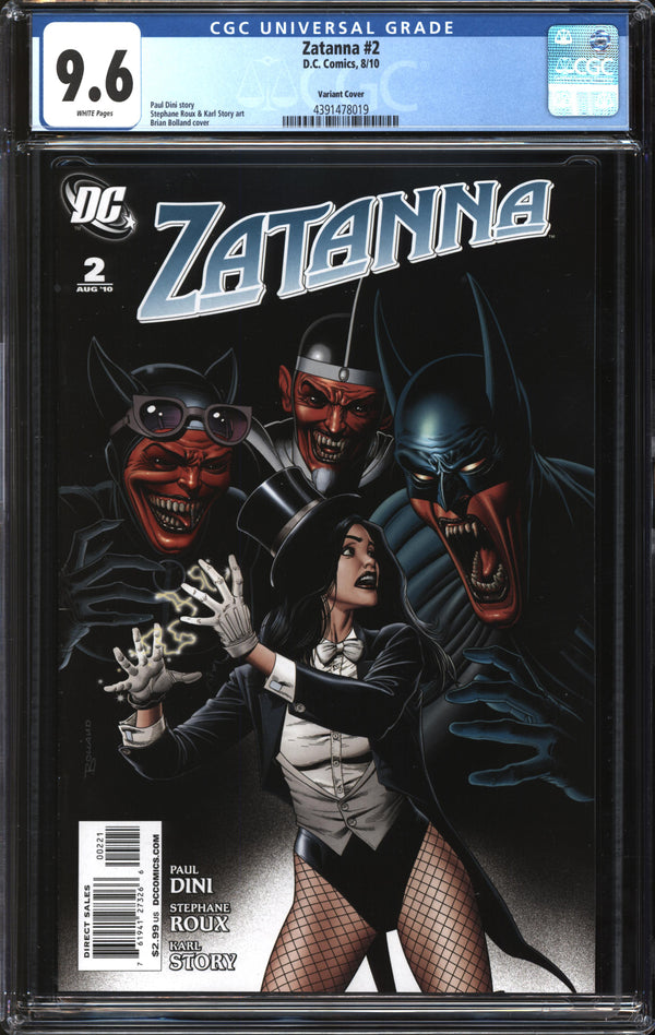 Zatanna (2010) # 2 Brian Bolland Variant CGC 9.6 NM+