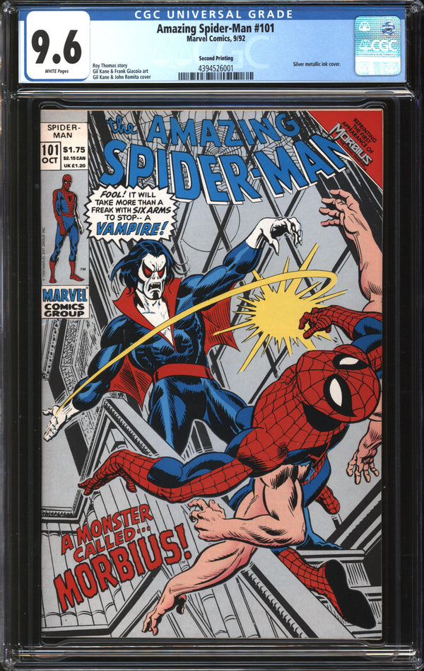 Amazing Spider-Man (1963) #101 Second Printing CGC 9.6 NM+