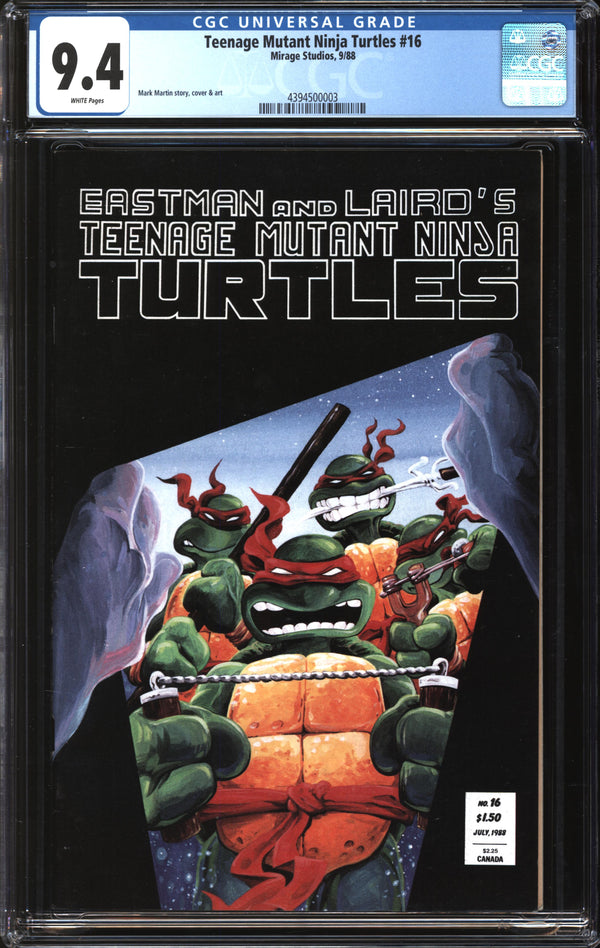 Teenage Mutant Ninja Turtles (1984) #16 CGC 9.4 NM
