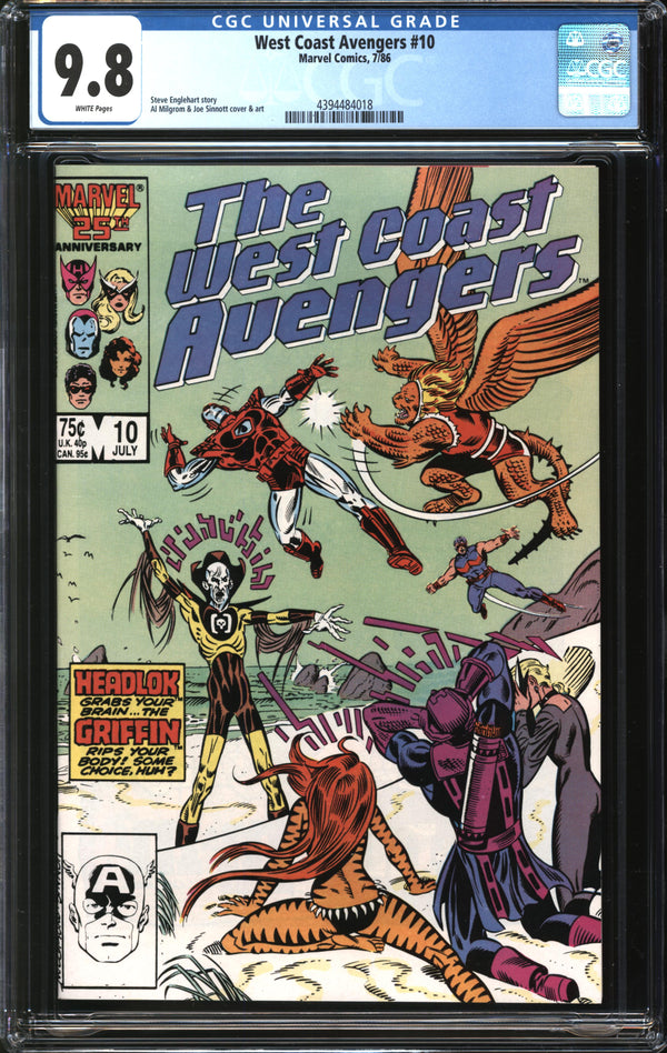 West Coast Avengers (1985) #10 CGC 9.8 NM/MT