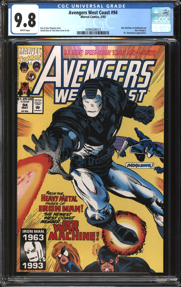 Avengers West Coast (1989) #94 CGC 9.8 NM/MT