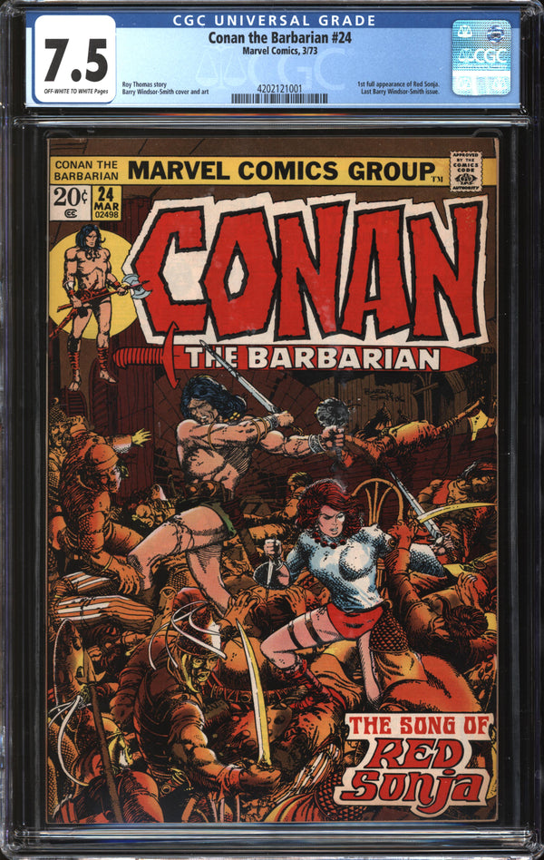 Conan The Barbarian (1970) # 24 CGC 7.5 VF-