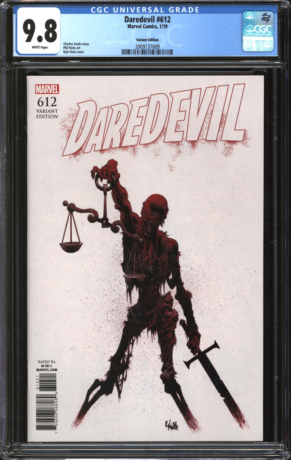 Daredevil (2016) #612 Kyle Hotz Variant CGC 9.8 NM/MT