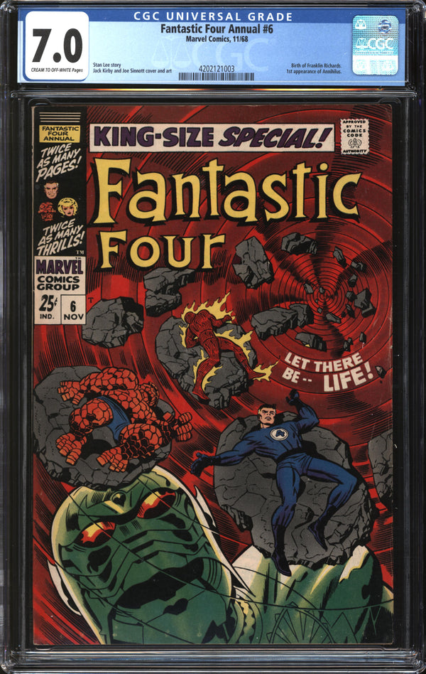 Fantastic Four Annual (1967) #6 CGC 7.0 FN/VF