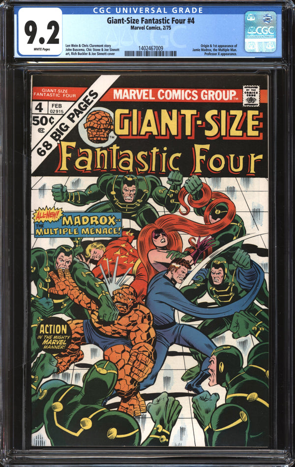 Giant-Size Fantastic Four (1974) #4 CGC 9.2 NM-