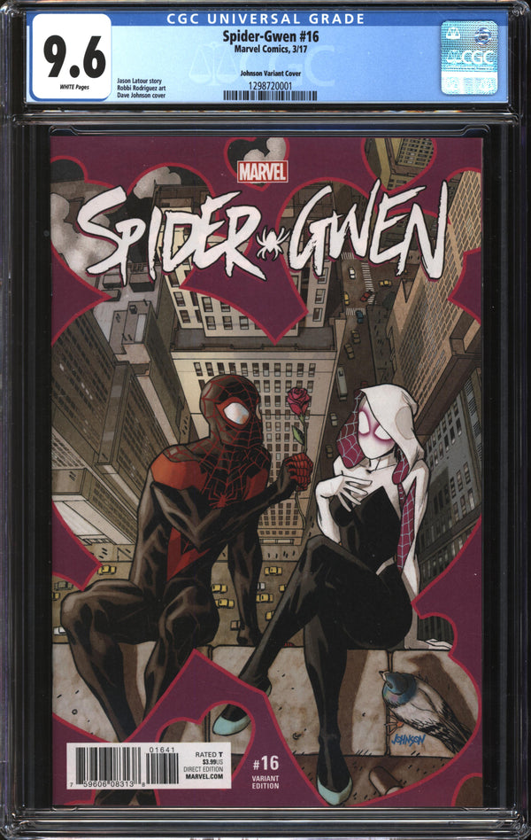 Spider-Gwen (Dec. 2015) #16 Dave Johnson Variant CGC 9.6 NM+