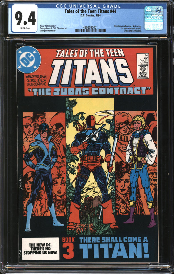 Tales Of The Teen Titans (1984) #44 CGC 9.4 NM
