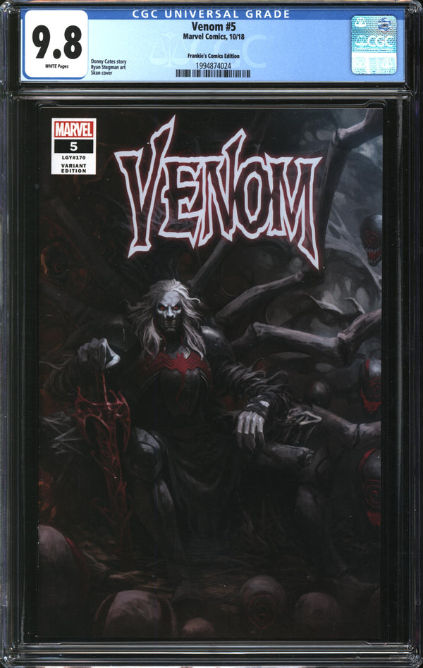 Venom (2018) # 5 Skan Frankie's Comics Edition CGC 9.8 NM/MT