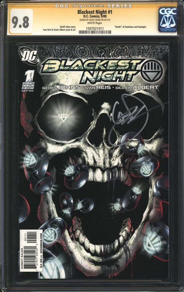 Blackest Night (2009) #1 CGC Signature Series 9.8 NM/MT