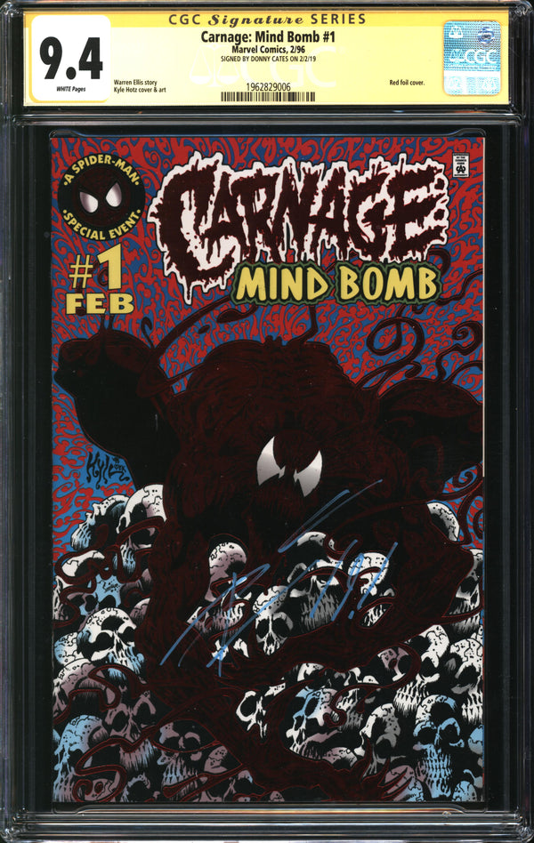 Carnage: Mind Bomb (1996) #1 CGC Signature Series 9.4 NM