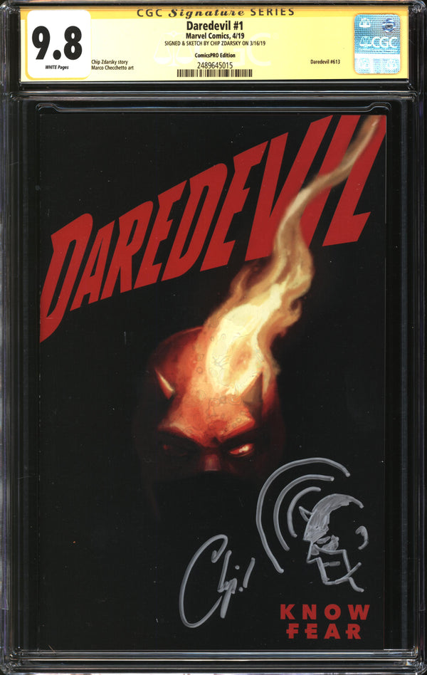 Daredevil (2019) #1 ComicsPRO Edition CGC Signature Series 9.8 NM/MT