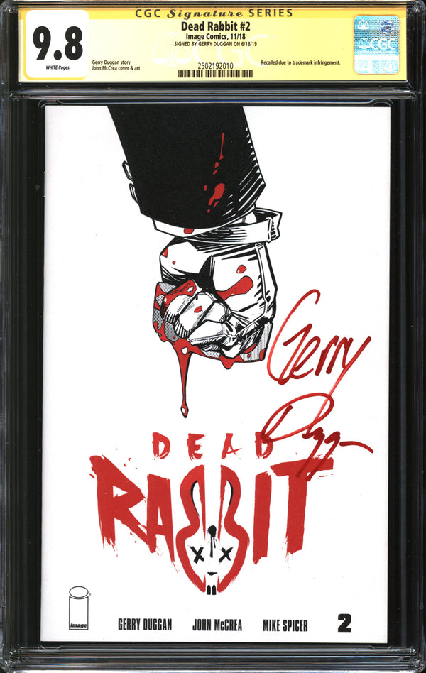 Dead Rabbit (2018) #2 CGC Signature Series 9.8 NM/MT