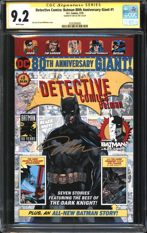 Detective Comics: Batman 80th Anniversary Giant (2019) #1 CGC Signature Series 9.2 NM-