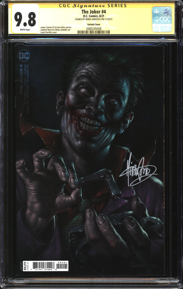 Joker, The (2021) #4 Lucio Parrillo Variant CGC Signature Series 9.8 NM/MT