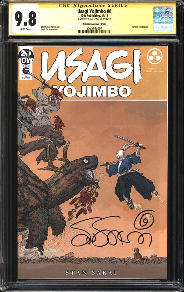 Usagi Yojimbo (2019) #6 Retailer Incentive Edition CGC Signature Series 9.8 NM/MT